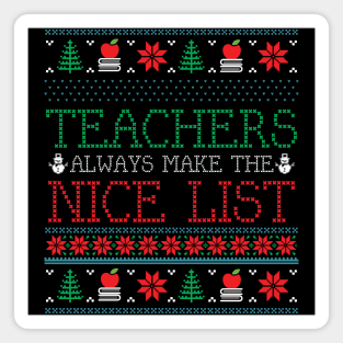 Funny Christmas Teacher Ugly Christmas Xmas Magnet